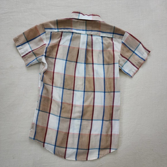 Vintage Plaid Buttondown Shirt kids 8 - Picture 9 of 9